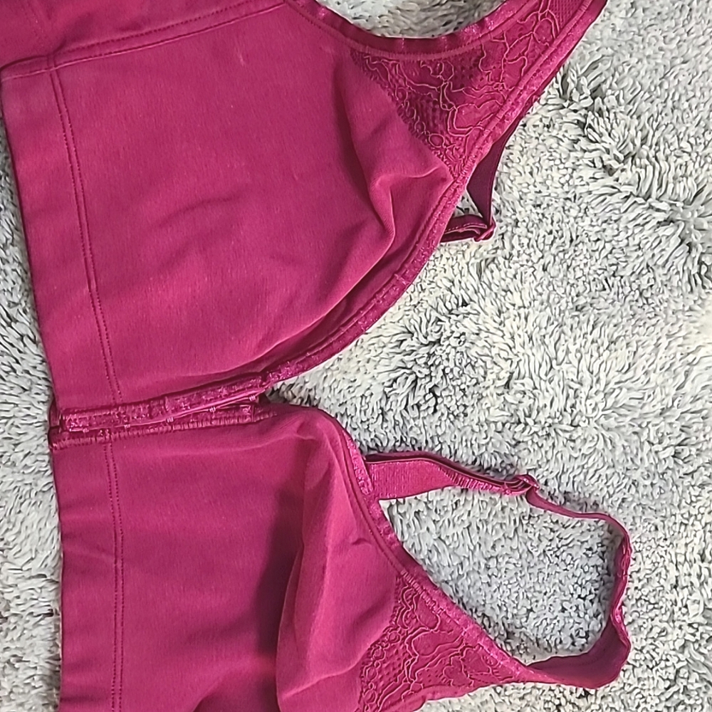 Catherine's intimates 44C plum color front close bra